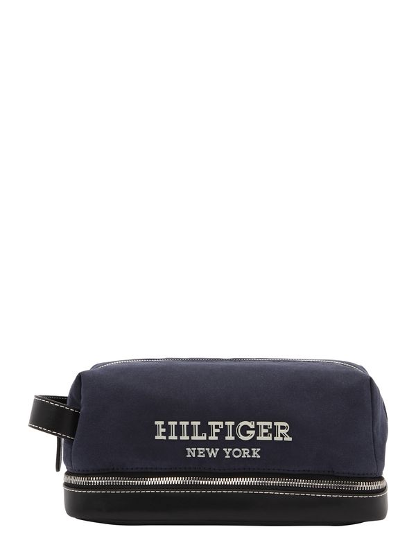 TOMMY HILFIGER TOMMY HILFIGER Тоалетна чанта  тъмносиньо / сребърно