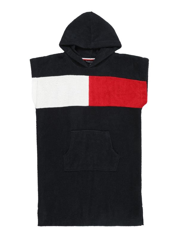 Tommy Hilfiger Underwear Tommy Hilfiger Underwear Халат за баня 'UNISEX PONCHO TOWEL'  нощно синьо / червено / бяло