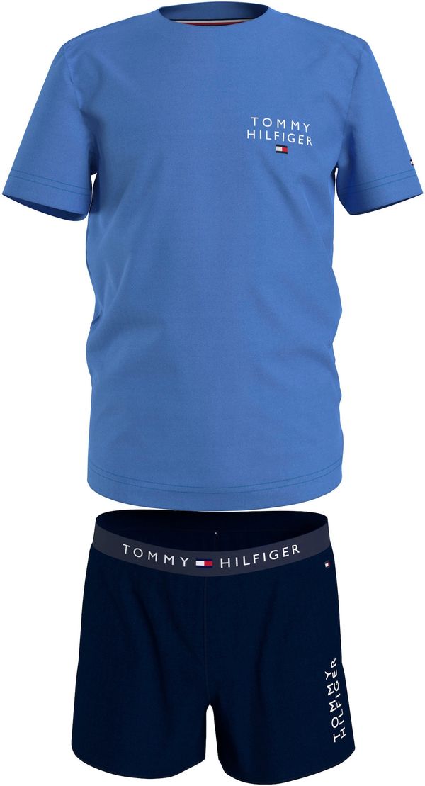 Tommy Hilfiger Underwear Tommy Hilfiger Underwear Комплект пижама  синьо / нейви синьо / червено / бяло