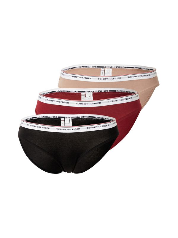 Tommy Hilfiger Underwear Tommy Hilfiger Underwear Слип  телесен цвят / тъмночервено / черно / бяло