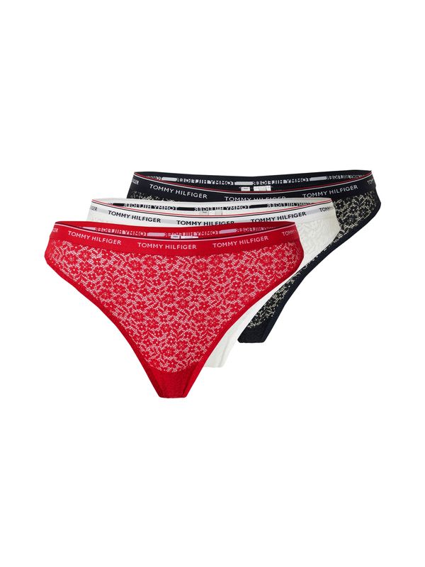 Tommy Hilfiger Underwear Tommy Hilfiger Underwear Стринг  червено / черно / бяло