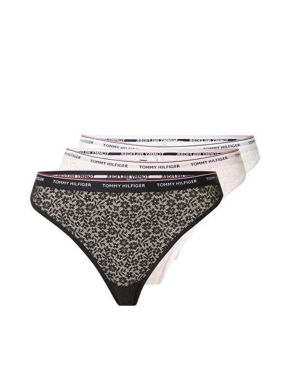 Tommy Hilfiger Underwear Tommy Hilfiger Underwear Стринг  пудра / черно / бяло
