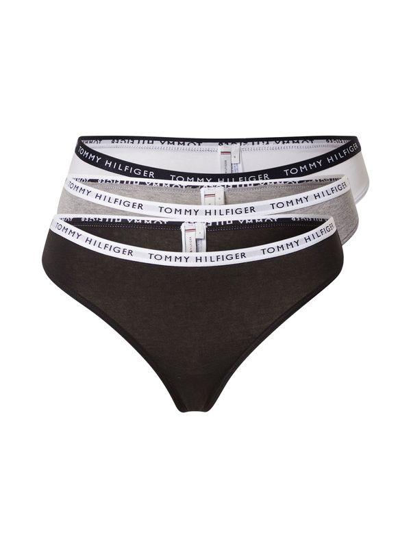 Tommy Hilfiger Underwear Tommy Hilfiger Underwear Стринг  сив меланж / черно / бяло