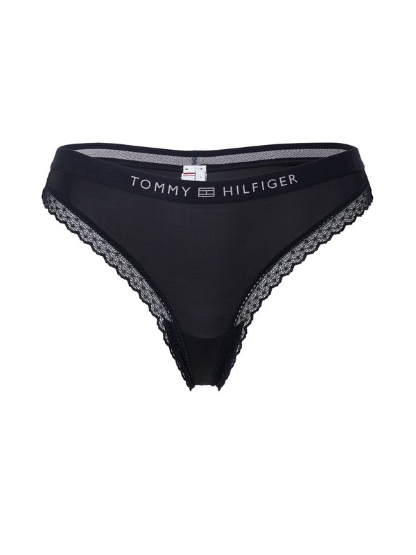 Tommy Hilfiger Underwear Tommy Hilfiger Underwear Стринг  светлосиво / черно