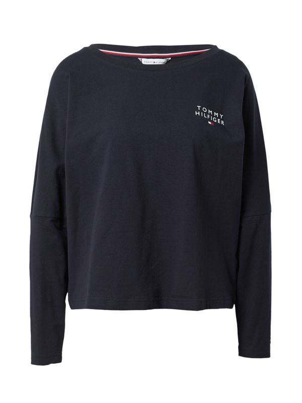 Tommy Hilfiger Underwear Tommy Hilfiger Underwear Тениска за спане  нейви синьо / огнено червено / бяло