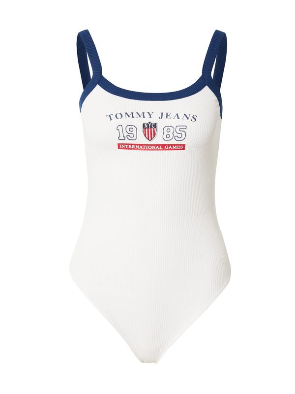 Tommy Jeans Tommy Jeans Блуза боди 'ARCHIVE GAMES'  нейви синьо / алено / бяло