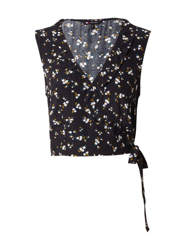 Tommy Jeans Tommy Jeans Блуза  лазурно синьо / жълто / черно / бяло