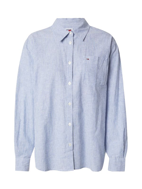 Tommy Jeans Tommy Jeans Блуза  светлосиньо / бяло