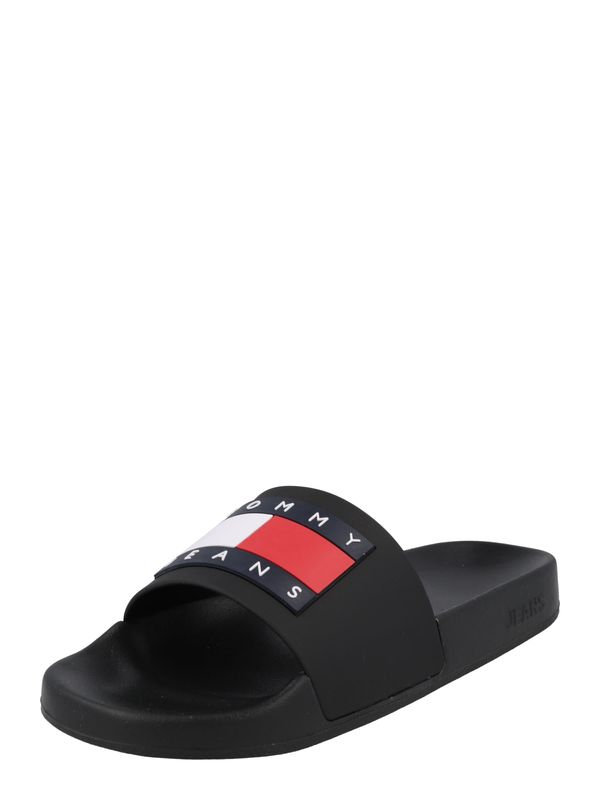 Tommy Jeans Tommy Jeans Чехли за плаж/баня  нейви синьо / червено / черно / бяло