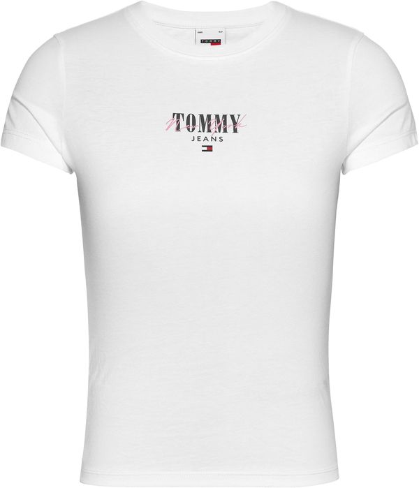Tommy Jeans Curve Tommy Jeans Curve Тениска 'Essential'  нейви синьо / червено / бяло