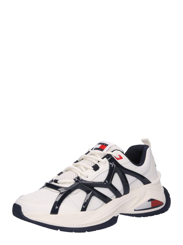 Tommy Jeans Tommy Jeans Ниски маратонки 'Cage'  нейви синьо / червено / черно / бял памук