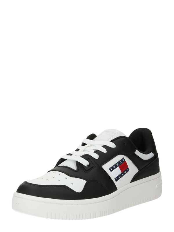 Tommy Jeans Tommy Jeans Ниски маратонки 'Retro Basket Ess Meg 3A3'  нейви синьо / ярко червено / черно / бяло