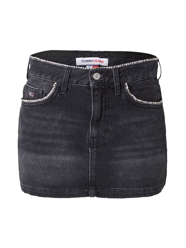 Tommy Jeans Tommy Jeans Пола 'SOPHIE'  червено / черен деним / бяло