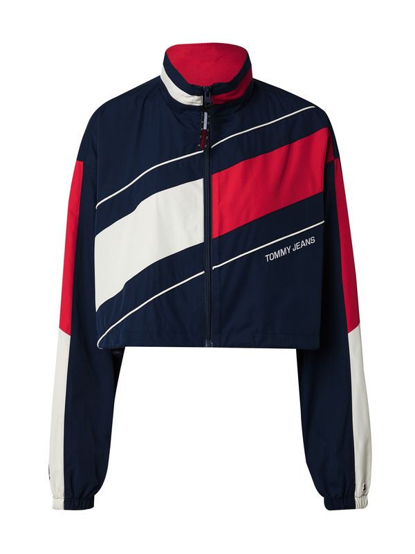 Tommy Jeans Tommy Jeans Преходно яке 'ARCHIVE GAMES'  нейви синьо / червено / бяло