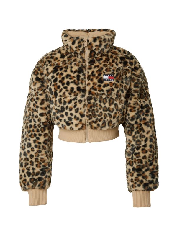 Tommy Jeans Tommy Jeans Преходно яке  бежово / кафяво / черно