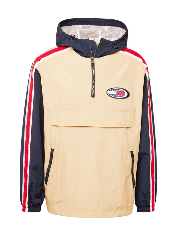 Tommy Jeans Tommy Jeans Преходно яке 'Chicago'  бежово / нейви синьо / червено / бяло