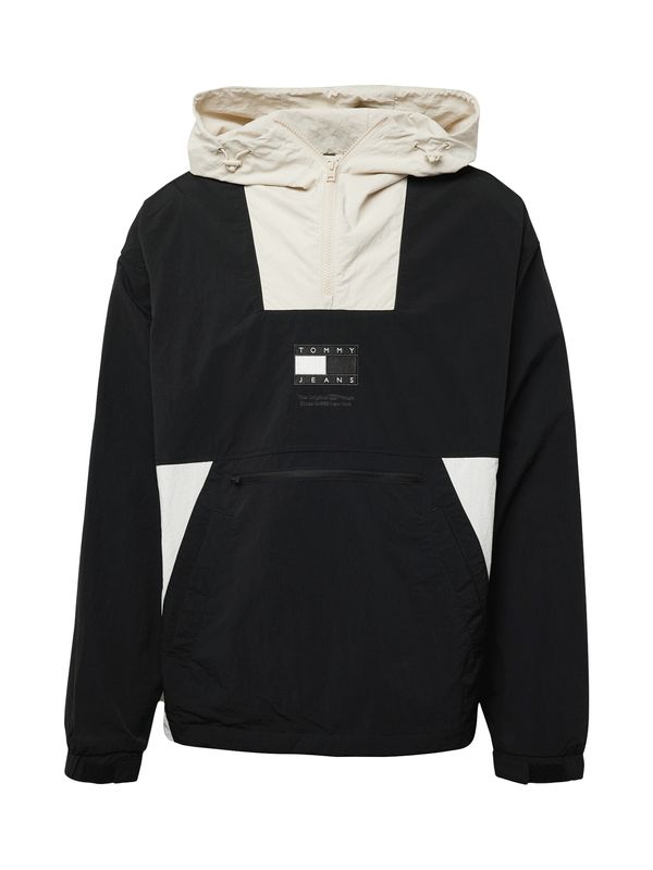 Tommy Jeans Tommy Jeans Преходно яке  екрю / черно / бяло