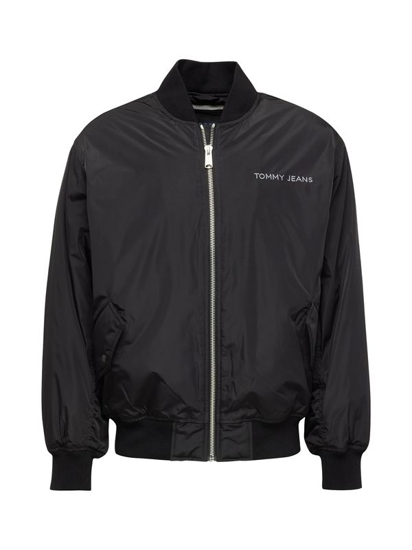 Tommy Jeans Tommy Jeans Преходно яке  сиво / черно