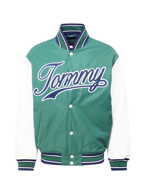 Tommy Jeans Tommy Jeans Преходно яке  тъмносиньо / нефритено зелено / бяло