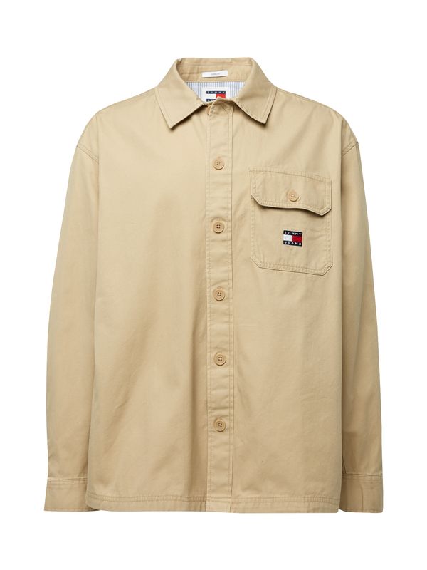 Tommy Jeans Tommy Jeans Преходно яке 'VARSITY HERO'  бежово / нейви синьо / червено / бяло