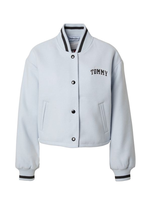 Tommy Jeans Tommy Jeans Преходно яке 'Varsity'  светлосиньо / черно / бяло