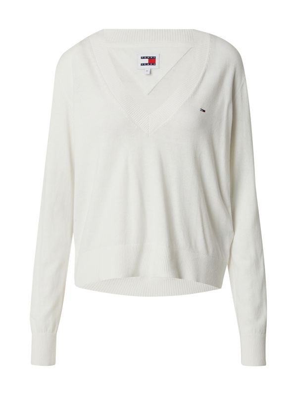 Tommy Jeans Tommy Jeans Пуловер 'ESSENTIAL'  нейви синьо / червено / бяло