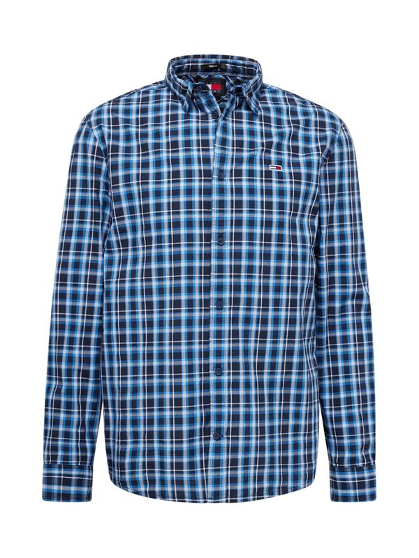 Tommy Jeans Tommy Jeans Риза 'ESSENTIAL'  синьо / нощно синьо / бяло