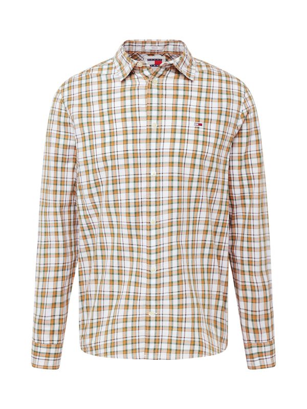 Tommy Jeans Tommy Jeans Риза 'ESSENTIAL'  златистожълто / ябълка / бяло
