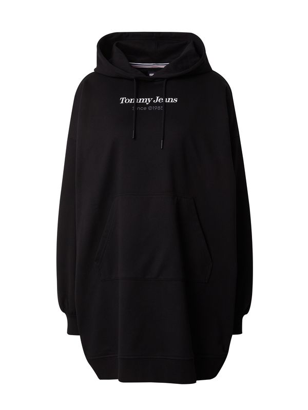 Tommy Jeans Tommy Jeans Рокля 'ESS'  черно / бяло