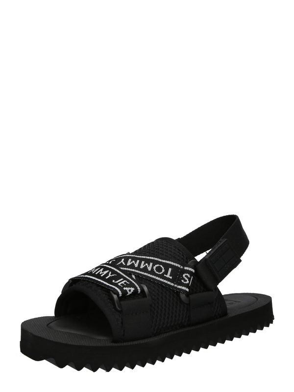 Tommy Jeans Tommy Jeans Сандали  черно / бяло