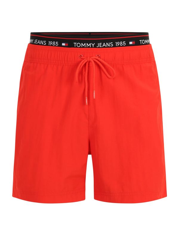 Tommy Jeans Tommy Jeans Шорти за плуване  червено / черно / бяло