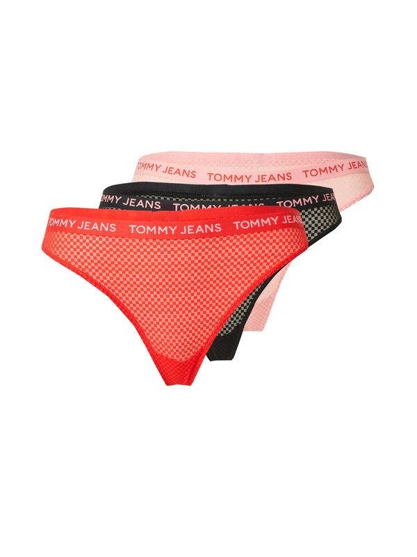 Tommy Jeans Tommy Jeans Стринг  бледорозово / червено / черно