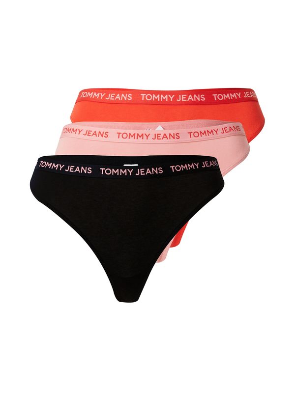 Tommy Jeans Tommy Jeans Стринг  бледорозово / червено / черно