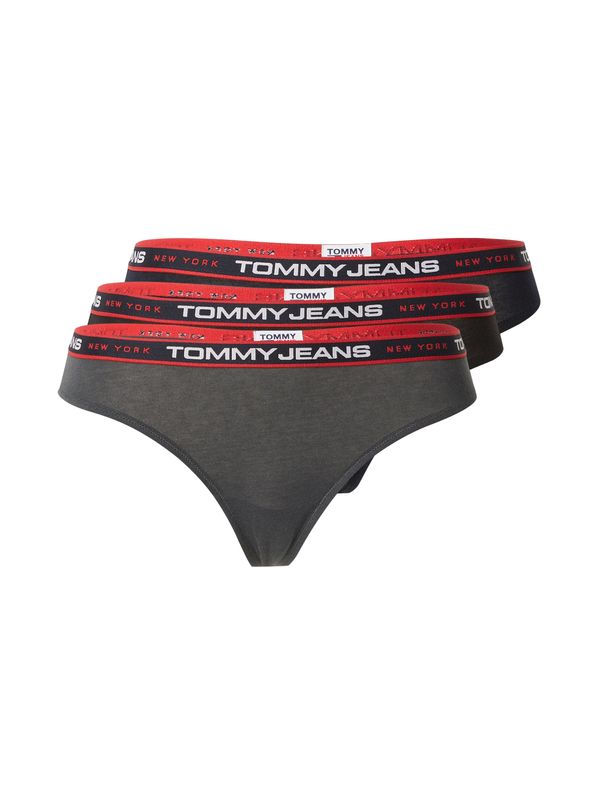 Tommy Jeans Tommy Jeans Стринг  нейви синьо / сиво / червено / черно