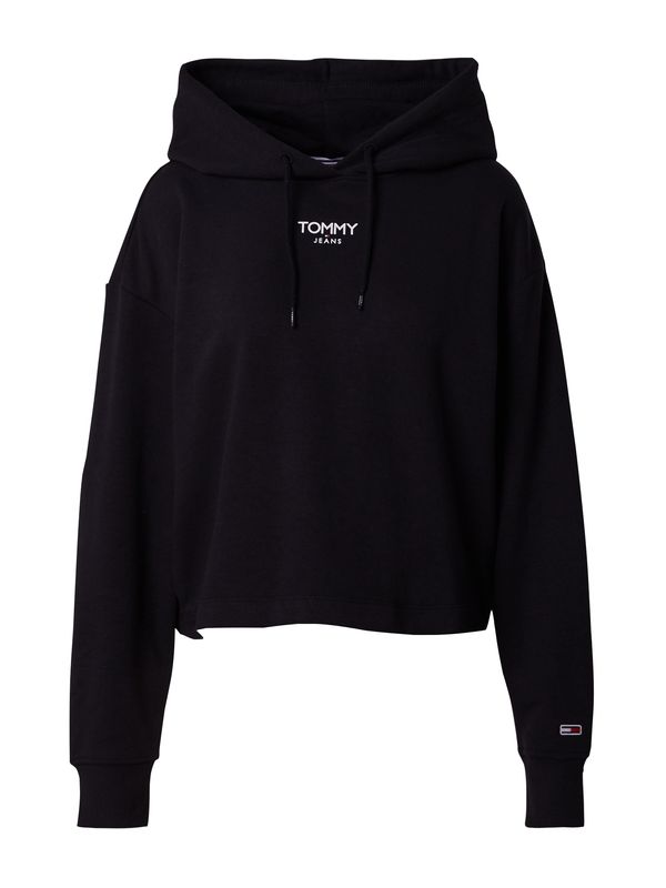 Tommy Jeans Tommy Jeans Суичър  черно / бяло