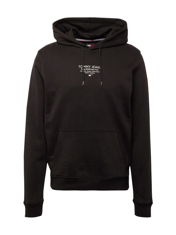 Tommy Jeans Tommy Jeans Суичър 'ESNTL'  черно / бяло