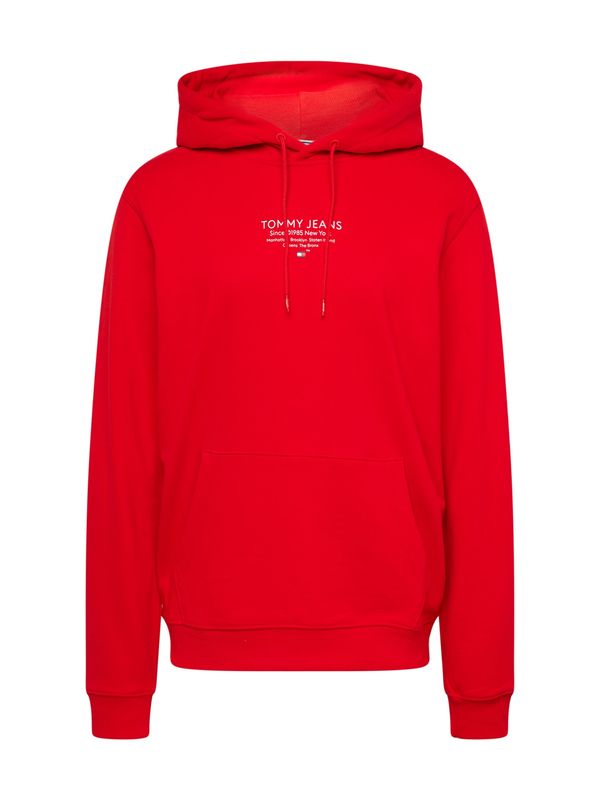 Tommy Jeans Tommy Jeans Суичър 'ESNTL'  нейви синьо / ярко червено / бяло