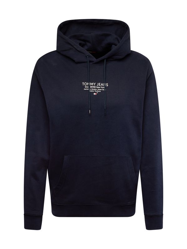 Tommy Jeans Tommy Jeans Суичър 'ESNTL'  нощно синьо / червено / мръсно бяло