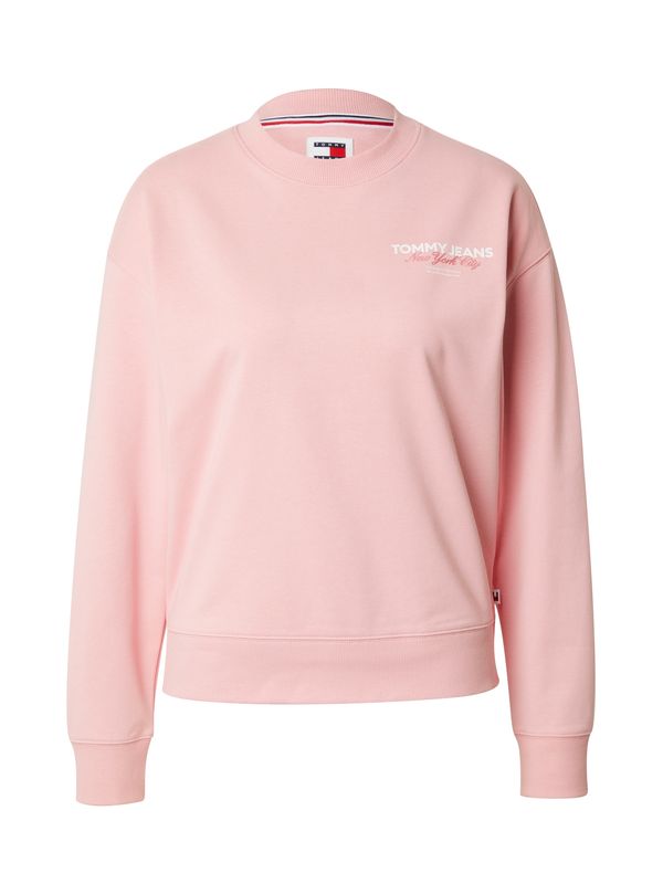 Tommy Jeans Tommy Jeans Суичър 'ESSENTIAL'  бледорозово / бяло