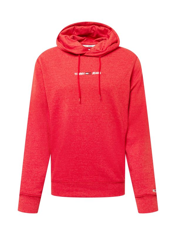 Tommy Jeans Tommy Jeans Суичър 'Essential'  тъмносиньо / червена боровинка / бяло