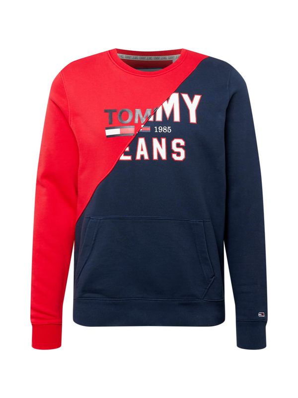 Tommy Jeans Tommy Jeans Суичър  морскосиньо / червено / мръсно бяло