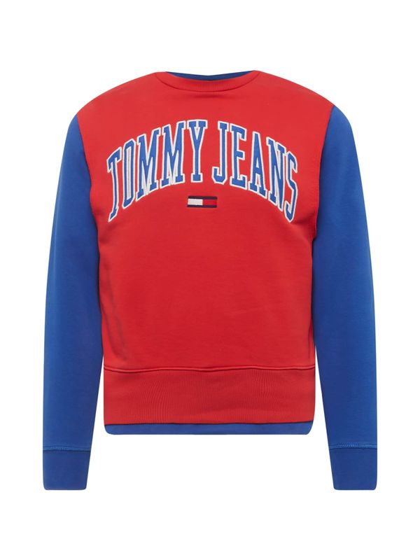Tommy Jeans Tommy Jeans Суичър  небесносиньо / червено / бяло