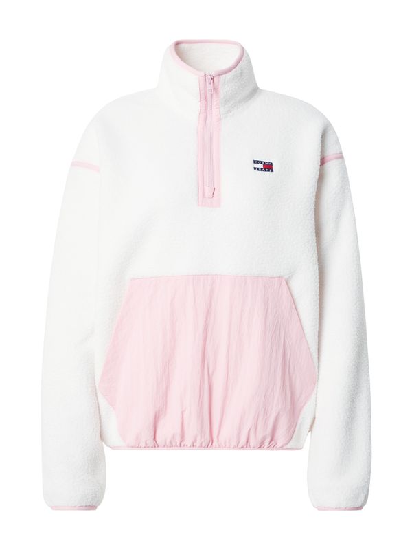 Tommy Jeans Tommy Jeans Суичър  нейви синьо / пастелно розово / огнено червено / бяло