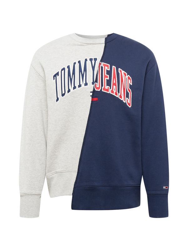 Tommy Jeans Tommy Jeans Суичър  нейви синьо / сив меланж / червено