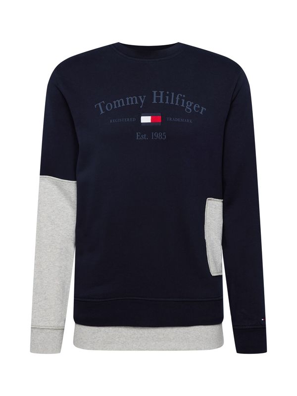 Tommy Jeans Tommy Jeans Суичър  нейви синьо / сив меланж / червено / бяло