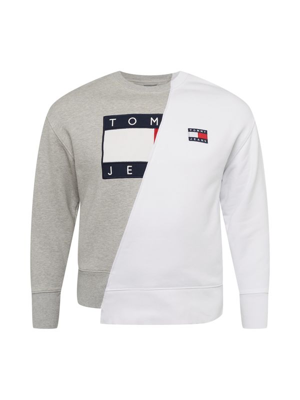 Tommy Jeans Tommy Jeans Суичър  нейви синьо / сив меланж / червено / бяло