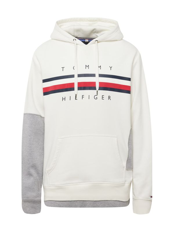 Tommy Jeans Tommy Jeans Суичър  нощно синьо / сив меланж / червено / бяло