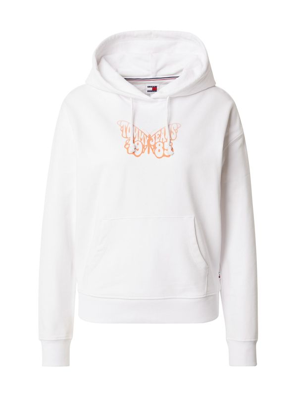 Tommy Jeans Tommy Jeans Суичър  оранжево / бяло