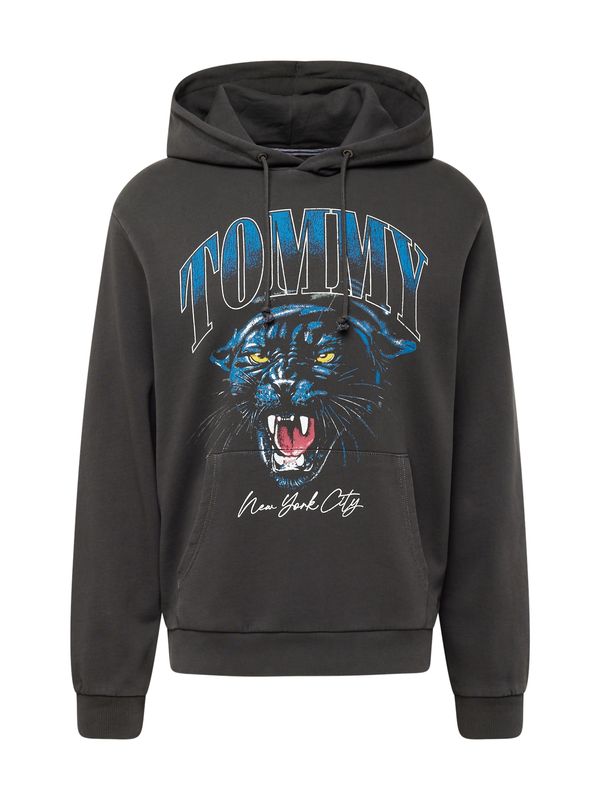 Tommy Jeans Tommy Jeans Суичър 'PANTHER'  синьо / антрацитно черно / питая / бяло
