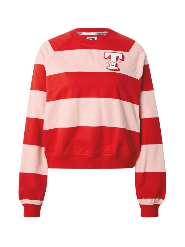 Tommy Jeans Tommy Jeans Суичър  пастелно розово / червено / бяло